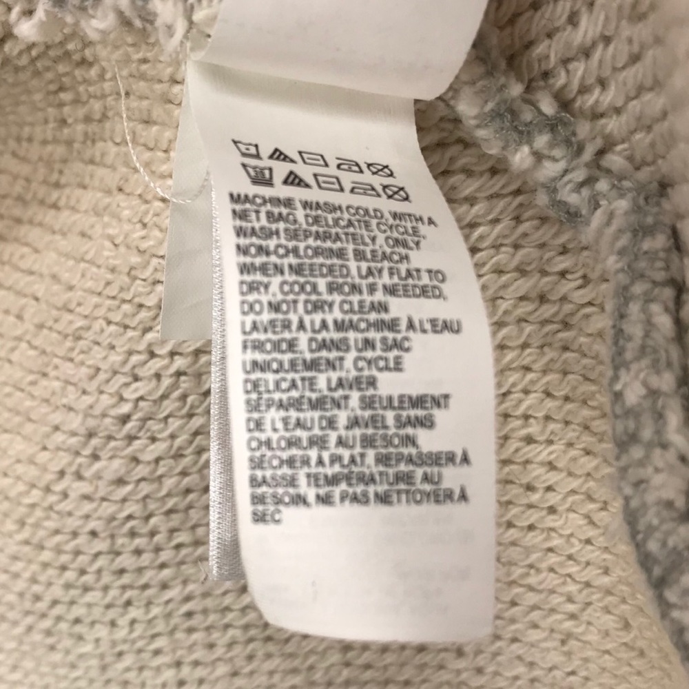 SOLD: Lucky Brand Gray Raw Edge Cotton Moto Jacket - Picture 6 of 8
